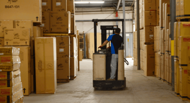 Preparing a drop ship order at Massood Logistics warehouse